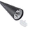 Modern Matte Black Conical LED Taper Candles - Set of 3