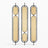 Stainless Steel Frame Rattan Webbing Glass Panel | One Piece Partition