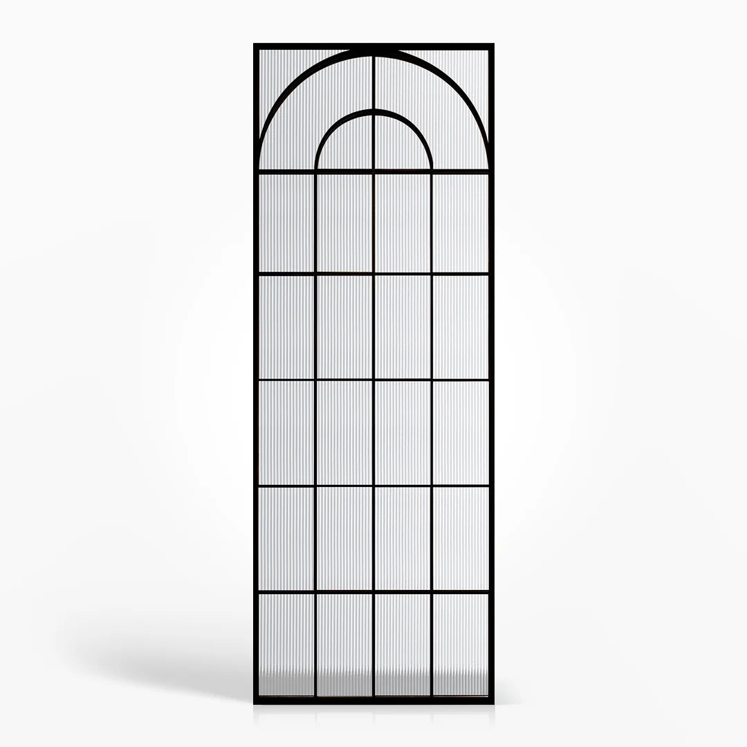 Custom Mermo Style Stainless Steel Glass Wall Divider and Partition Panel | Privacy Screen