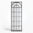 Custom Mermo Style Stainless Steel Glass Wall Divider and Partition Panel | Privacy Screen