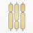 Stainless Steel Frame Rattan Webbing Glass Panel | One Piece Partition