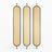 Stainless Steel Frame Rattan Webbing Glass Panel | One Piece Partition