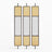 Mesh Fluted Glass Cane Privacy Screen | One Piece Partition
