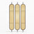 Oval Wood Rattan Cane Webbing Panel | One Piece Partition