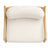 Modern Bouclé Lounge Chair – Natural Wood Frame