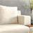 Modern L‑Shaped Cream Sofa with Wooden Armrests