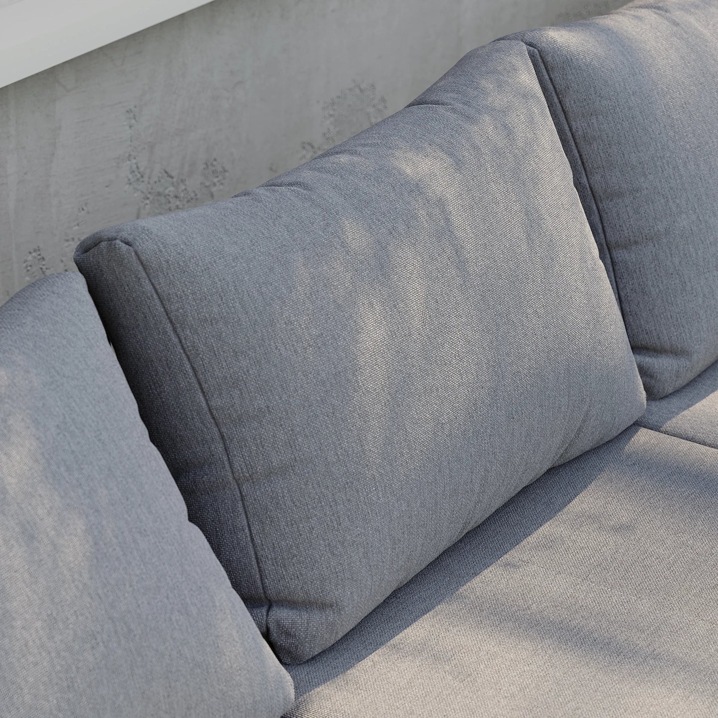 Gimly Outdoor Iroko wood & Steel Modular Sofa Set in Dark Gray