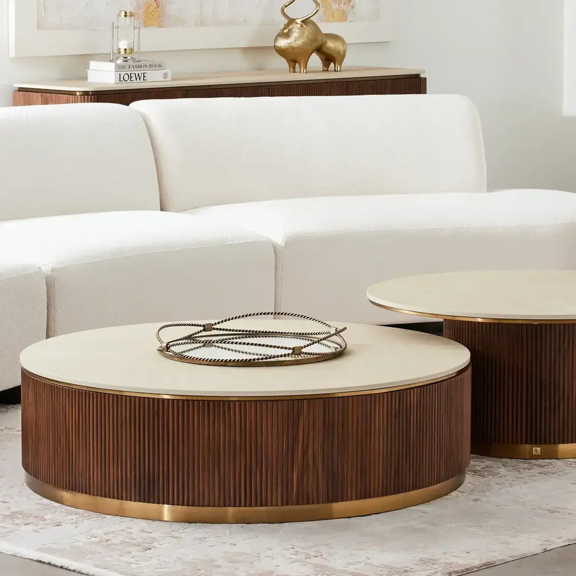 Welder Walnut Veneer Coffee Table