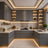 Grey & Gold U-Shaped Kitchen