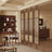 Mesh Fluted Glass Cane Privacy Screen | One Piece Partition
