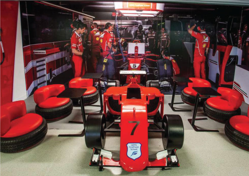 Kids Study & Discussion Zone – Ferrari Garage Theme