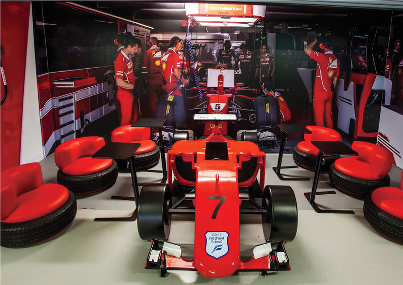 Kids Study & Discussion Zone – Ferrari Garage Theme