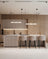 Fluted Wood Kitchen Island & Modern Linear Cabinetry
