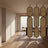 Double Oval Rattan Cane Webbing Wood Panel | One Piece Partition