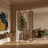 Stainless Steel Frame Rattan Webbing Glass Panel |  One Piece Partition