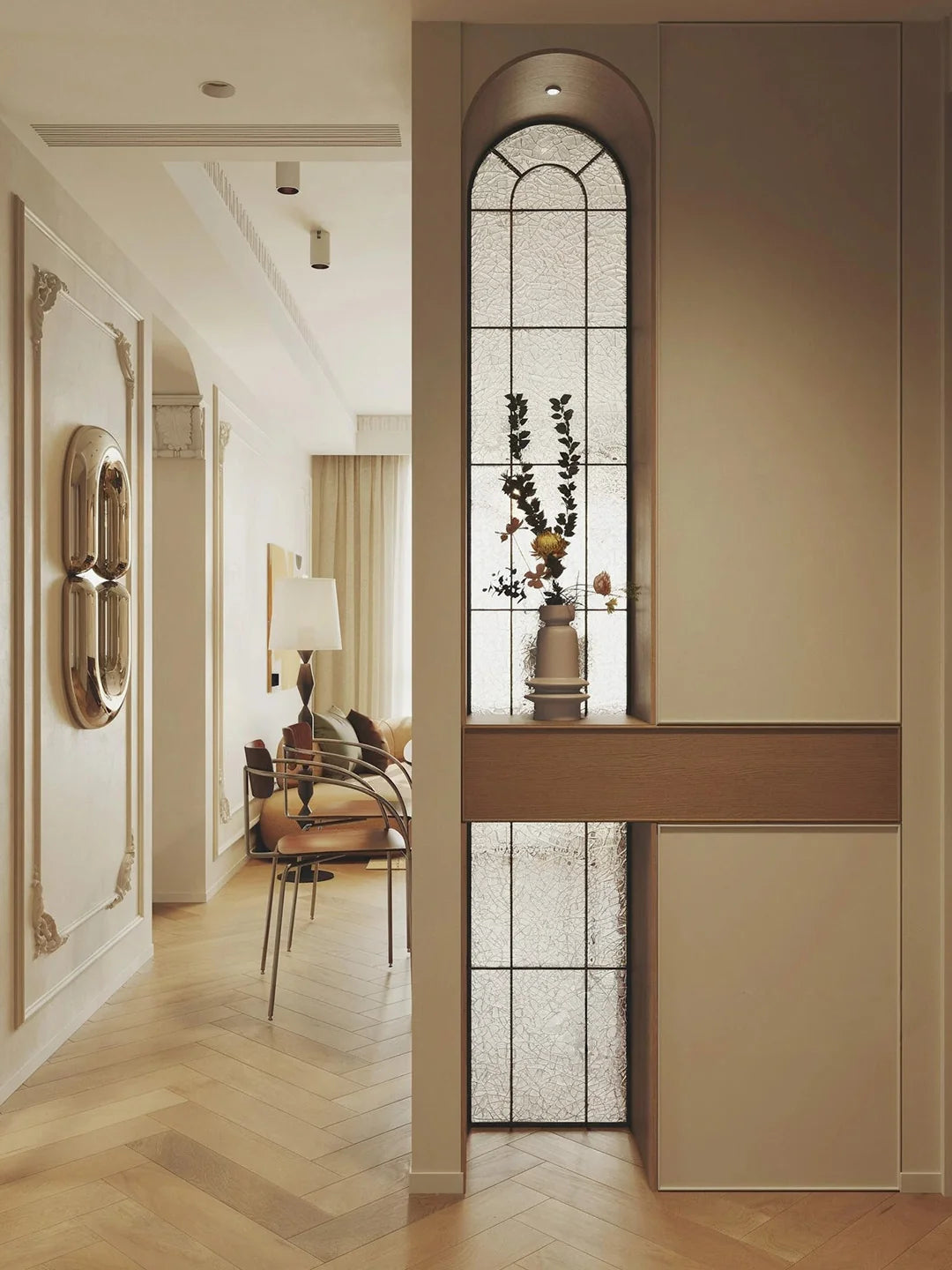 Custom Mermo Style Stainless Steel Glass Wall Divider and Partition Panel | Privacy Screen