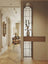 Custom Mermo Style Stainless Steel Glass Wall Divider and Partition Panel | Privacy Screen