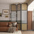 Mesh Fluted Glass Cane Privacy Screen | One Piece Partition