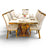 Imperial Marble Dining Set – Gold Luxe Edition with 7 seater