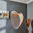 Wave‑Form Wooden Pendant Light