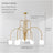 Luxury Gold LED Pendant Light — Modern Hanging Lamp for Living Rooms, Bedrooms, Dining Spaces, Shops & Restaurants. Elegant Ceiling Chandelier by Safehappy.