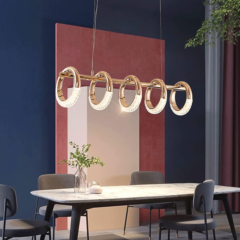 Modern Gold Ring Pendant Light