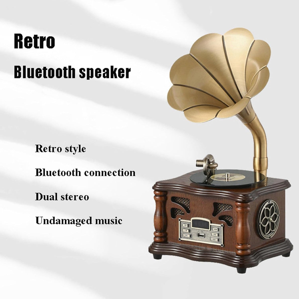 Vintage Gramophone Bluetooth Speaker