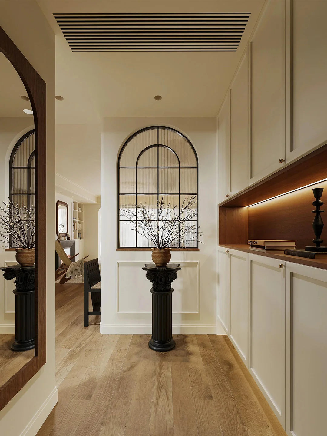 Custom Mermo Style Stainless Steel Glass Wall Divider and Partition Panel | Privacy Screen