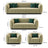Luxurious 7-Seater Channel-Tufted Sofa Set (3+2+1+1) | Fully Customizable in Size & Color
