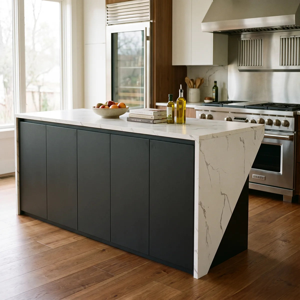 Wide Dual‑Access Kitchen Island