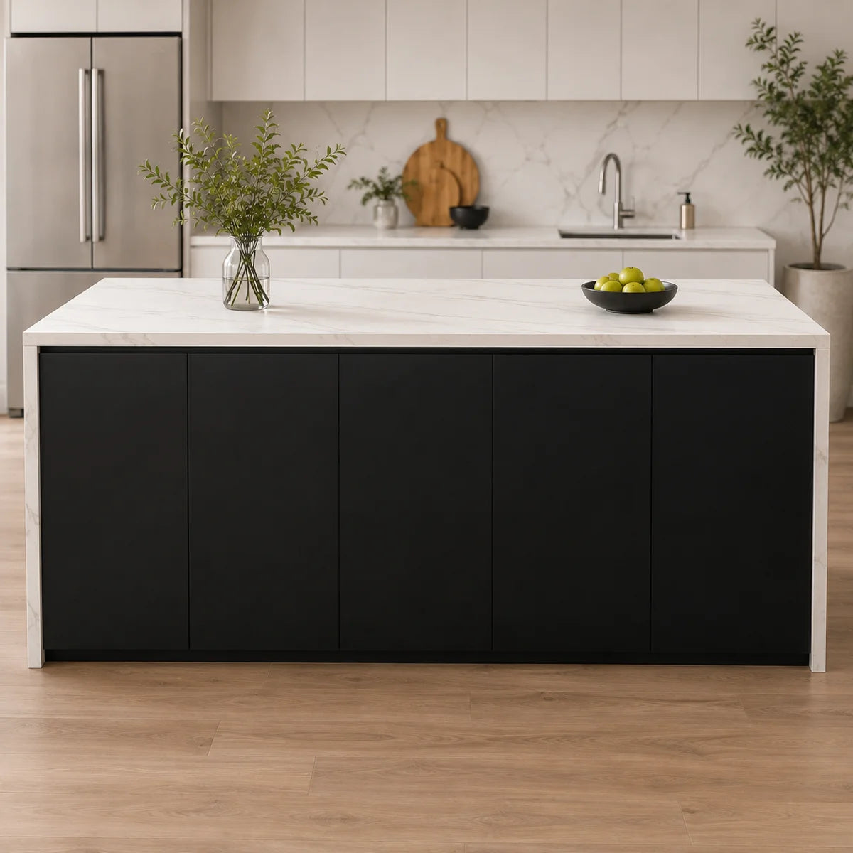 Wide Dual‑Access Kitchen Island