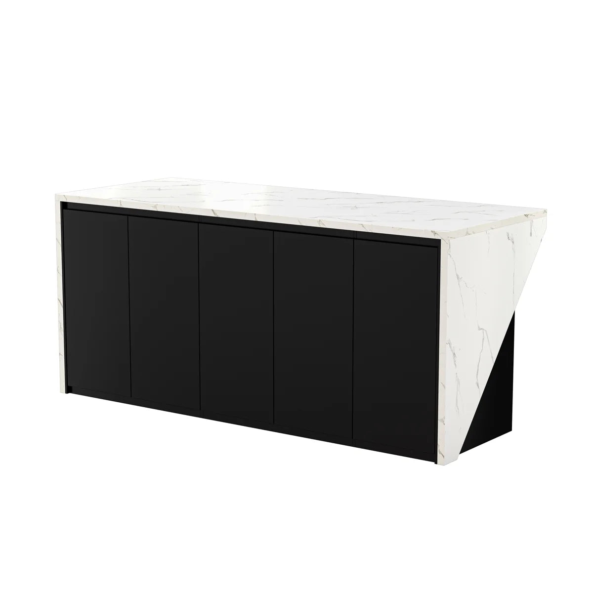 Wide Dual‑Access Kitchen Island