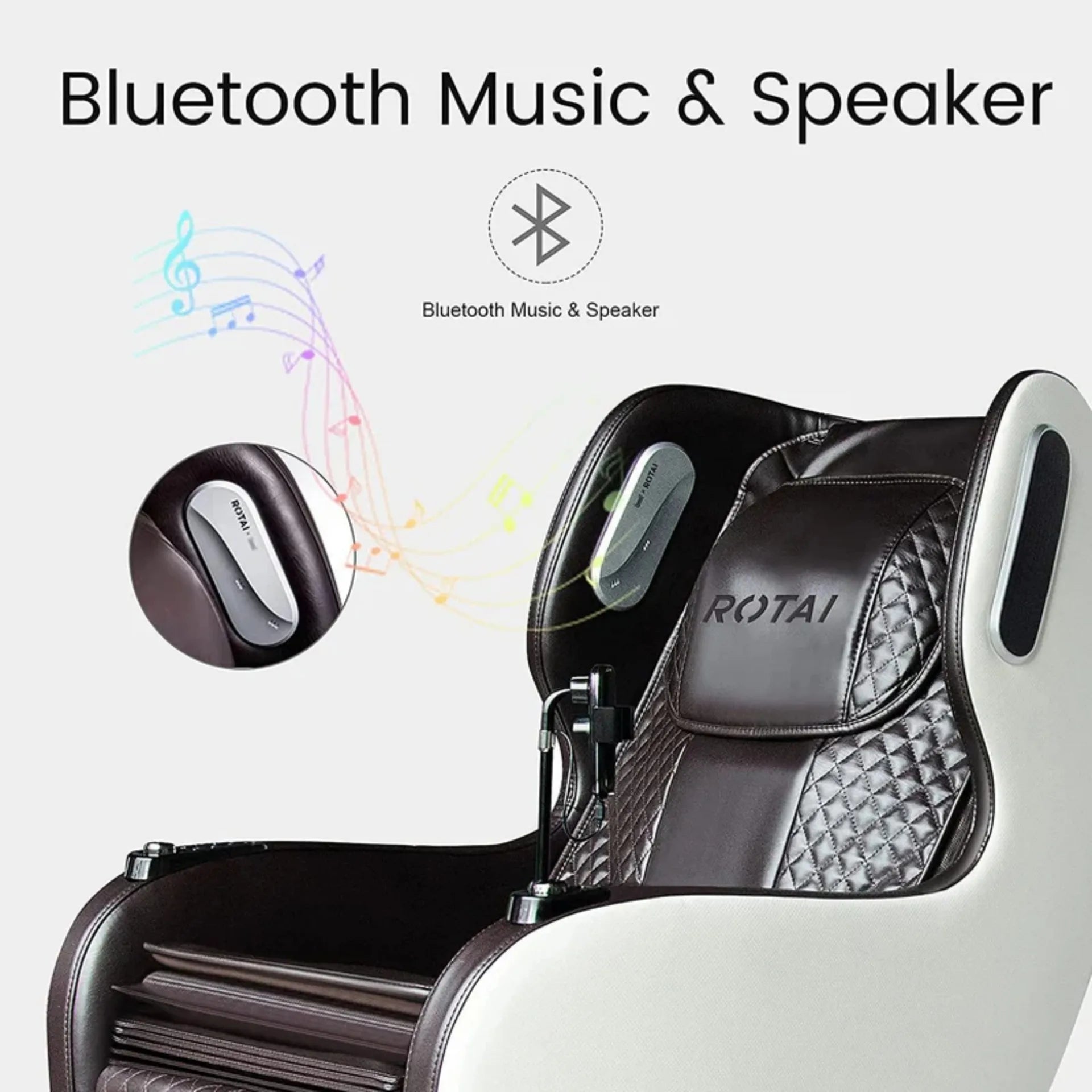 Rotai Smarter Recliner Massage Chair, Brown