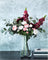 Modern Clear Glass Tapered Flower Vase
