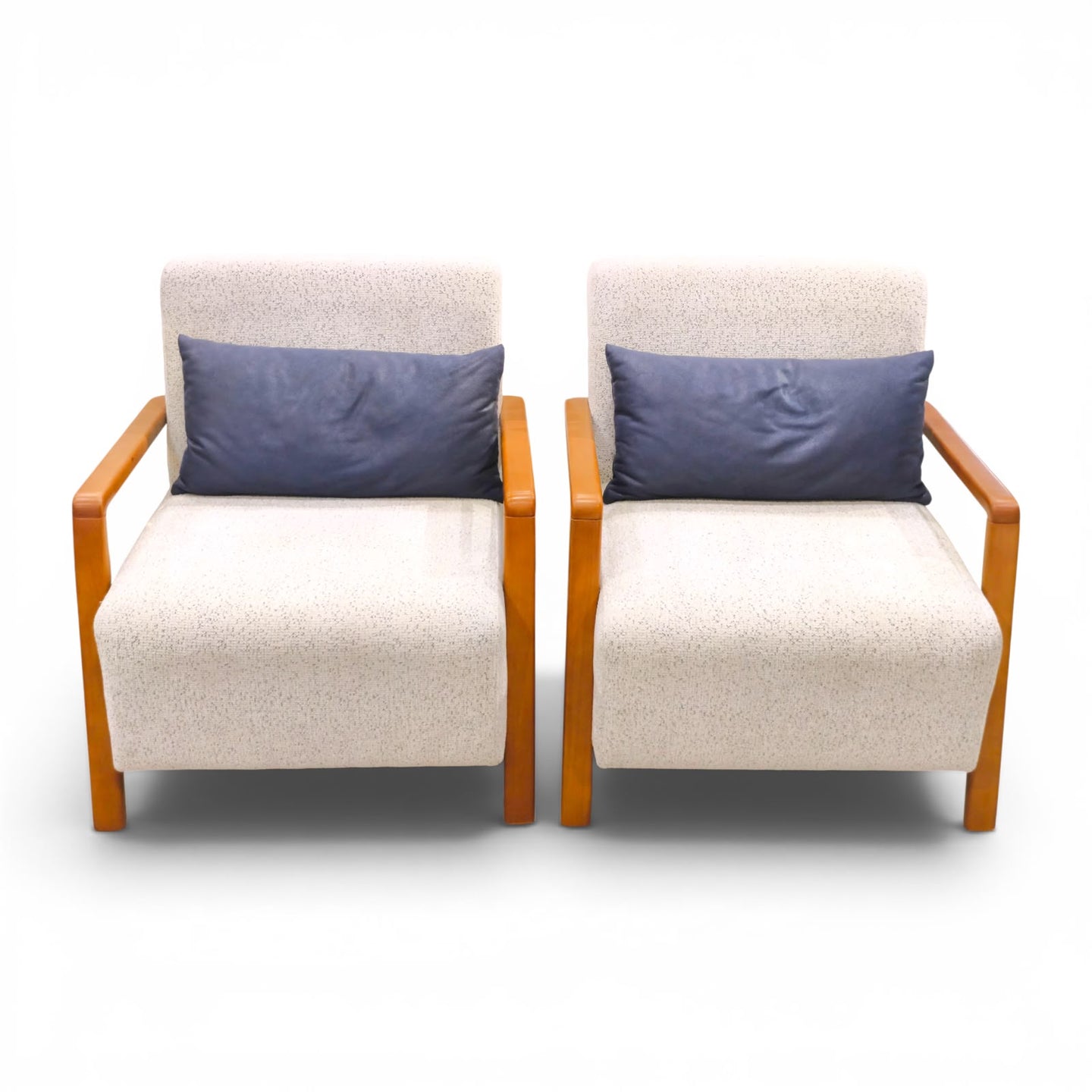 Modern Comfort Living Set – Walnut & Ivory Collection without center table