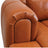 Channel-Tufted Leather L-Shape Sectional Sofa with Left-Facing Chaise