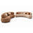 Lovber Curved 2-Piece Modular Sectional Sofa Set