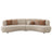 Lovber Curved 2-Piece Modular Sectional Sofa Set