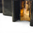 Modern Luxe Dining Set – Black & Gold Elegance with 7 Chairs