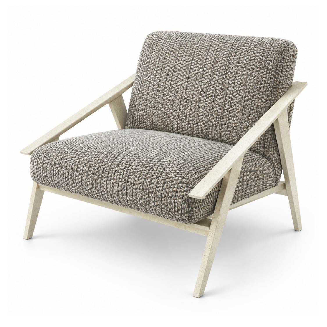 Extured Tweed & Speckled White Metal