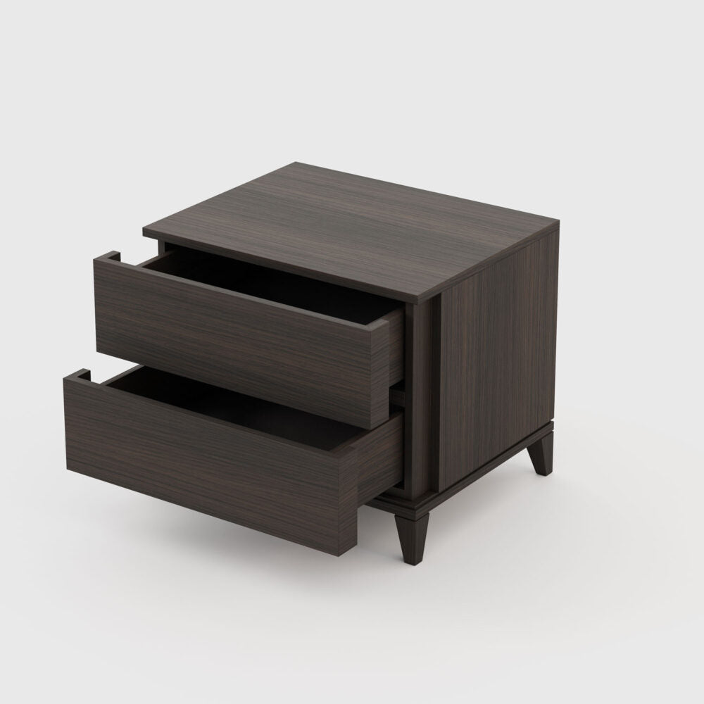 Skimmery bedside table