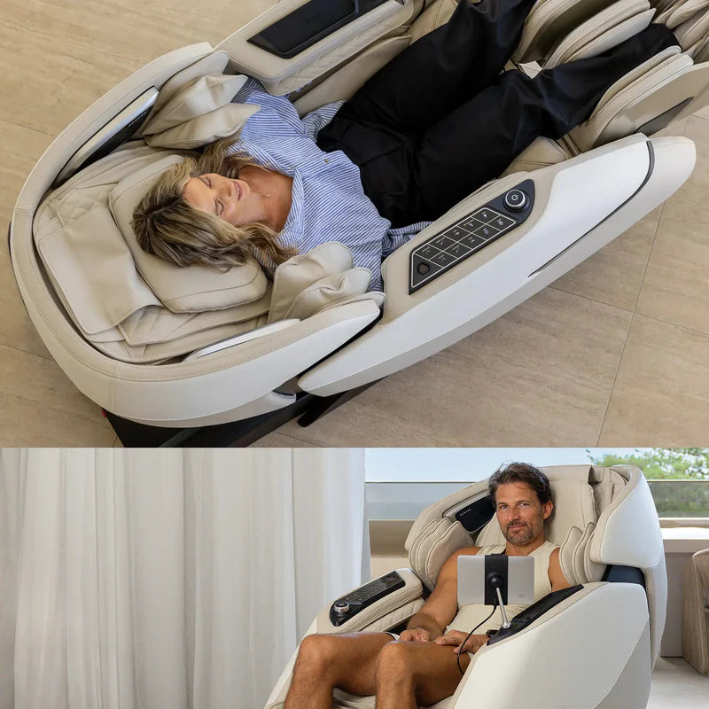 Advanced AI Robotic Massage Chair (Beige)