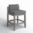 Grey Outdoor Bar Stool with Cushion