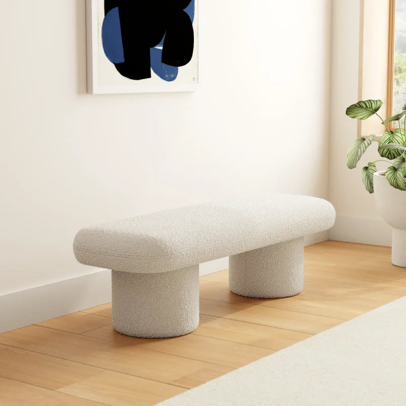 Alcott Bouclé Bench