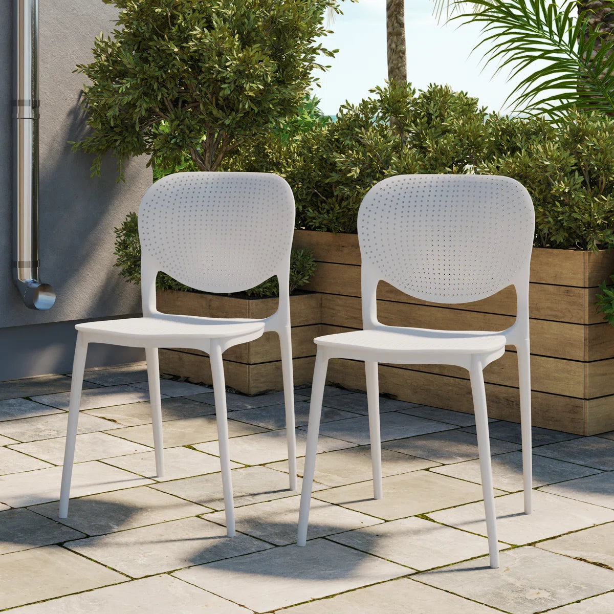 Zohan Outdoor Dining Side Chair (Set of 2)