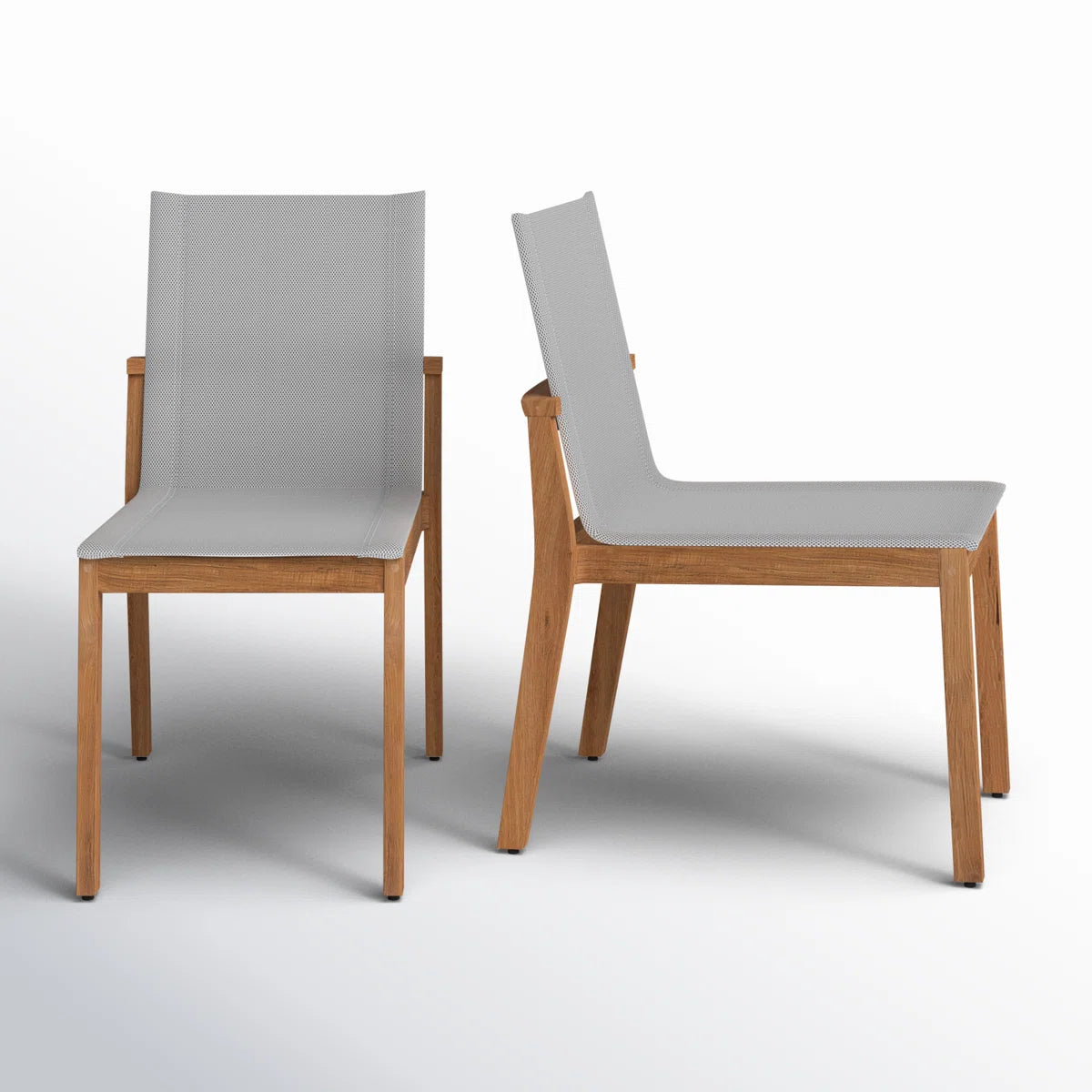 Sainu Outdoor Stacking Dining Side Chair (Set of 2)