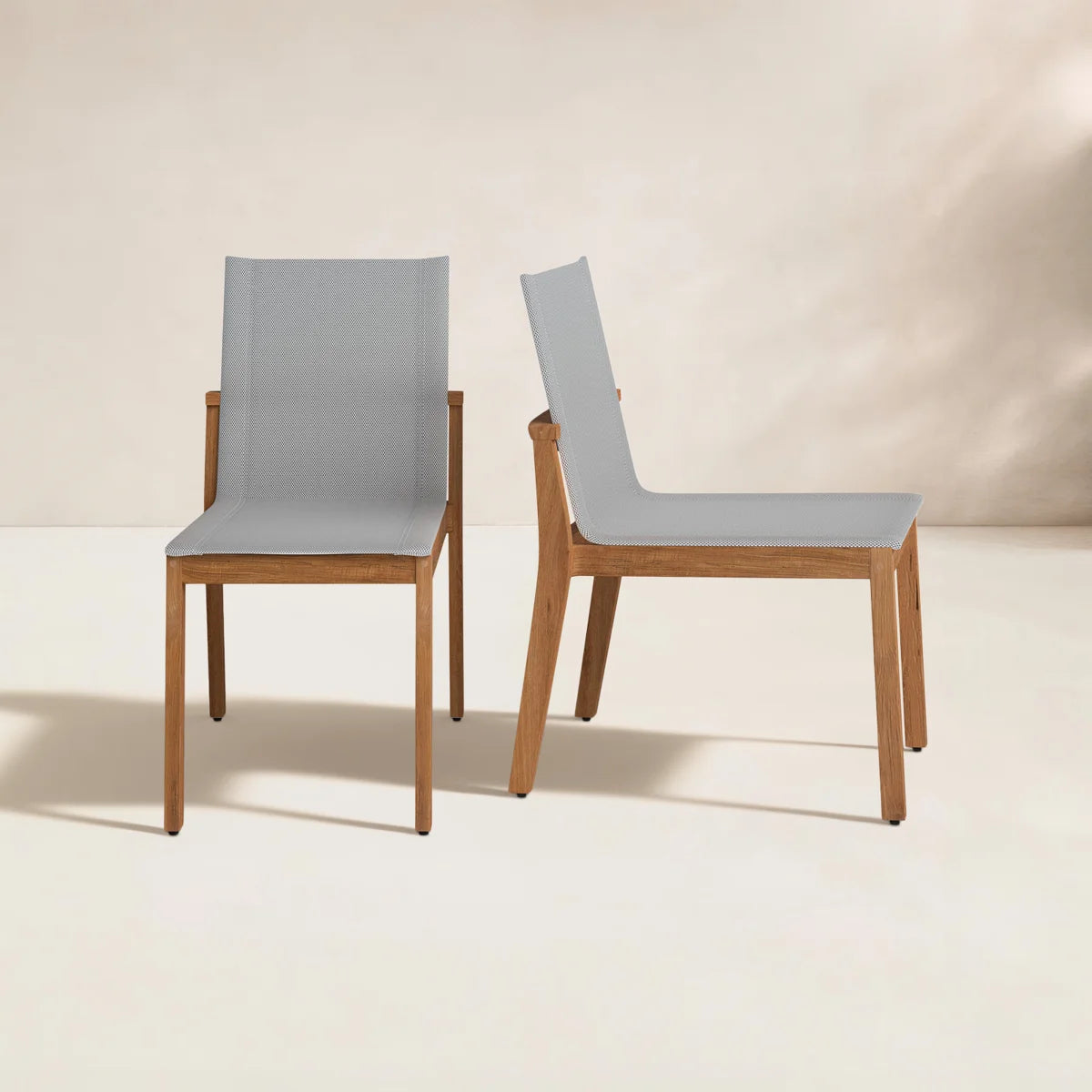 Sainu Outdoor Stacking Dining Side Chair (Set of 2)