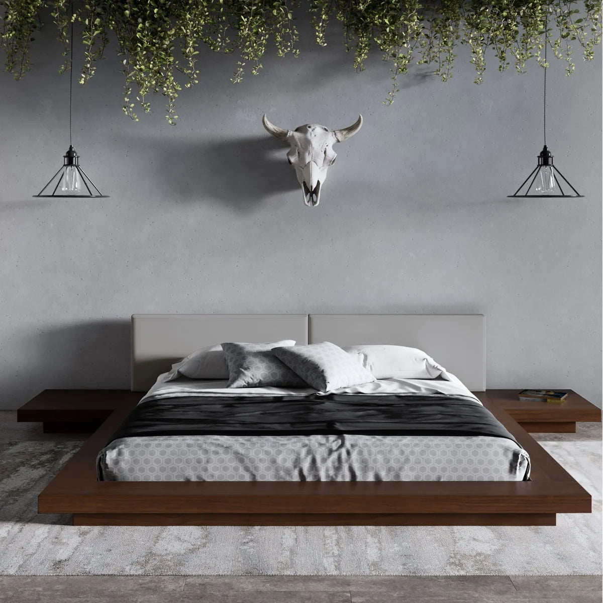 Monderlac Upholstered Panel Storage Bed
