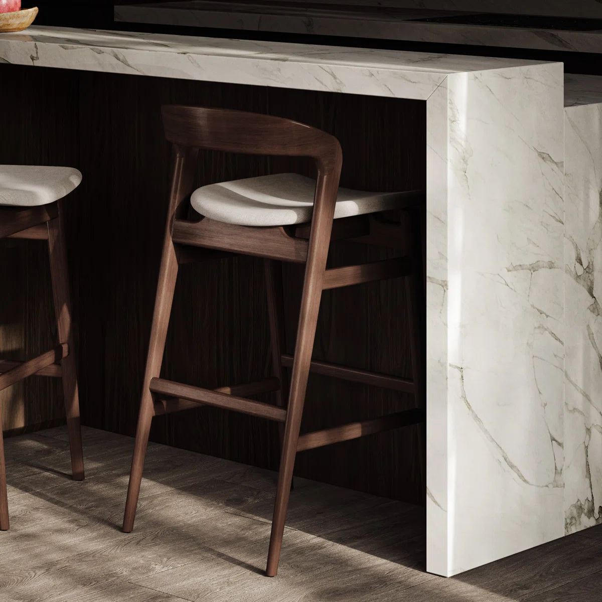 Jermer Solid Wood Bar & Counter Stool