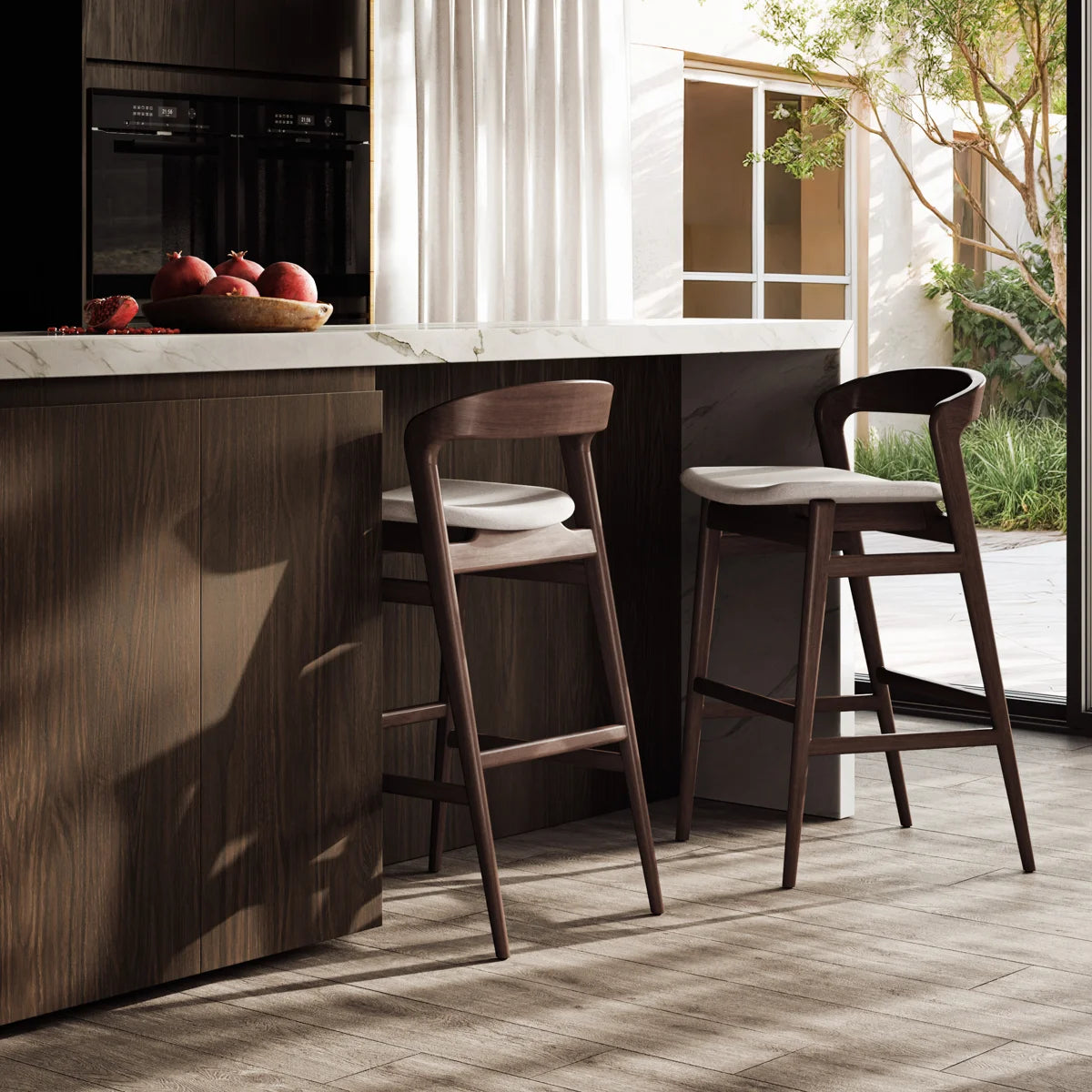 Jermer Solid Wood Bar & Counter Stool